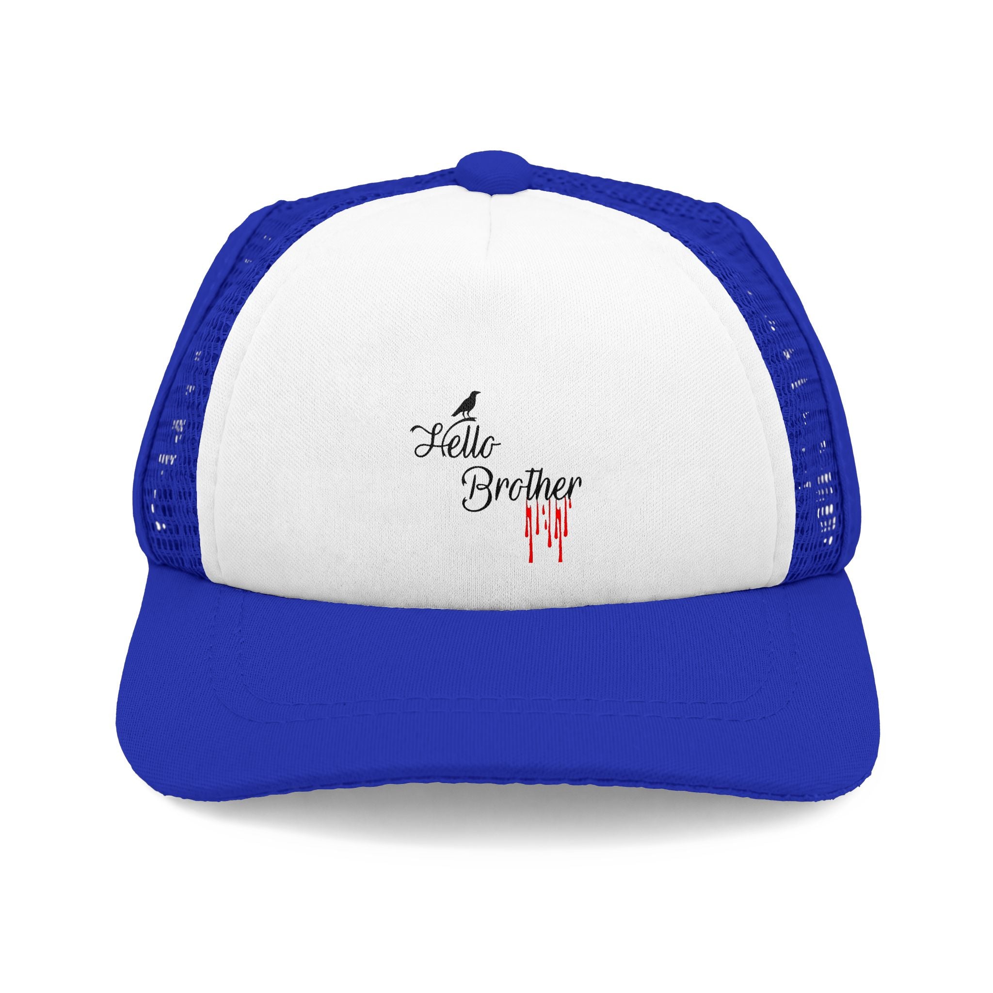 Trucker Hat — "Hello Brother" Dog Paw Print Foam Cap