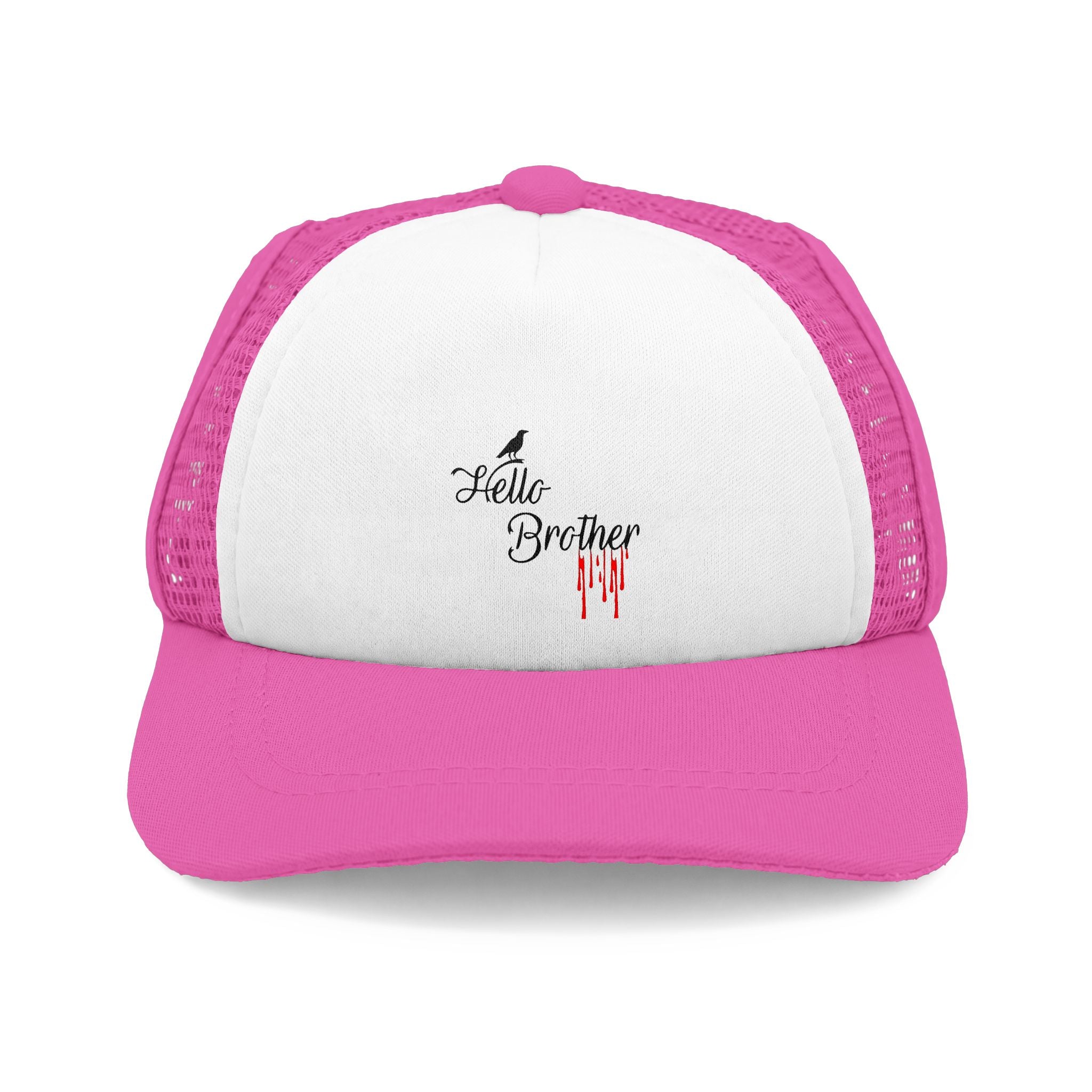 Trucker Hat — "Hello Brother" Dog Paw Print Foam Cap
