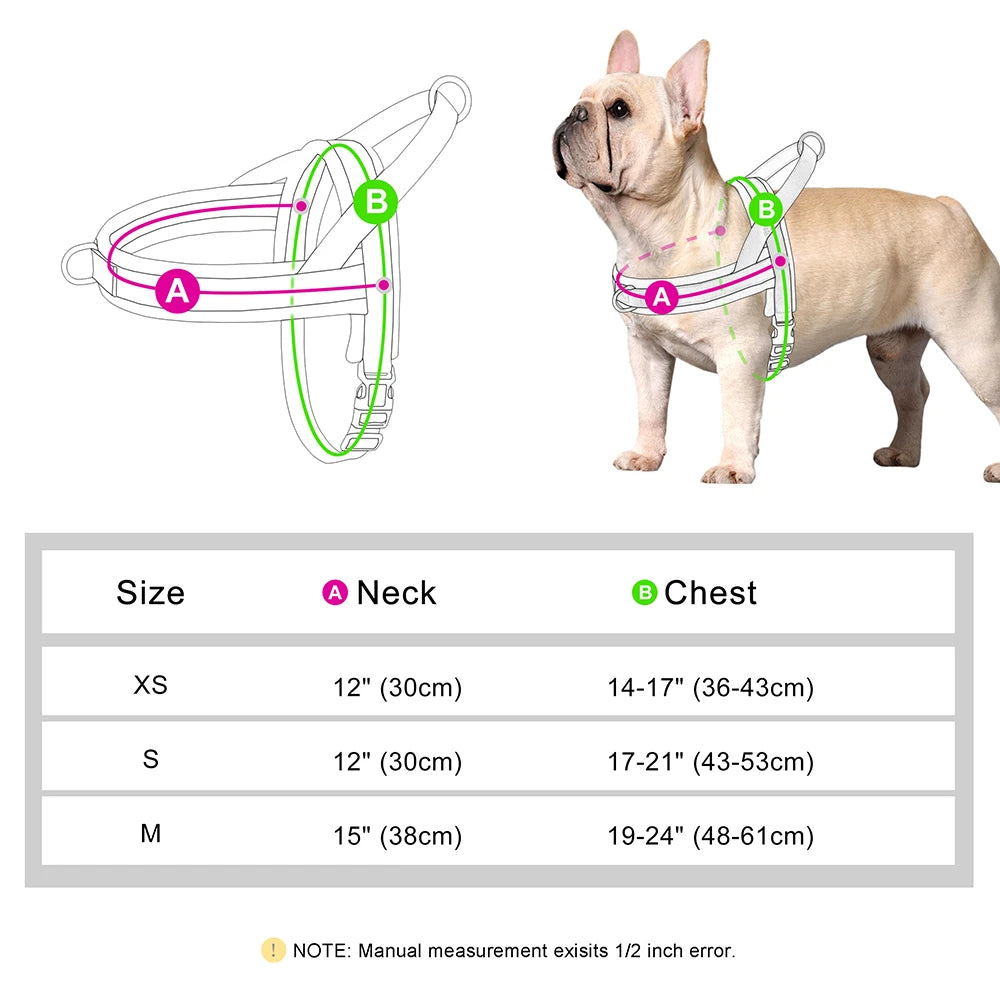 No Pull Dog Harness Soft Padded Durable Pet Puppy Vest Adjustable