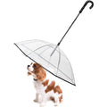 Multi functional pet leash transparent dog umbrella
