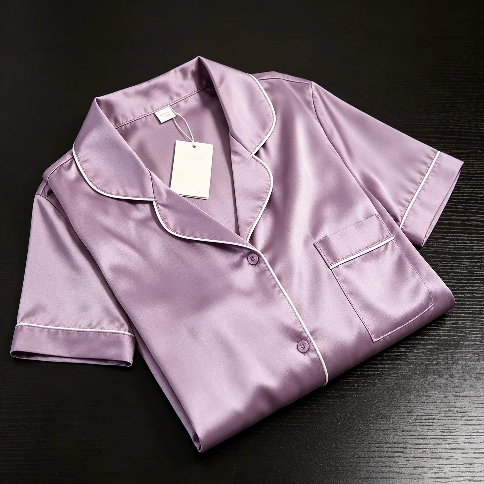 Human Super Soft Ice Silk Pajamas Set