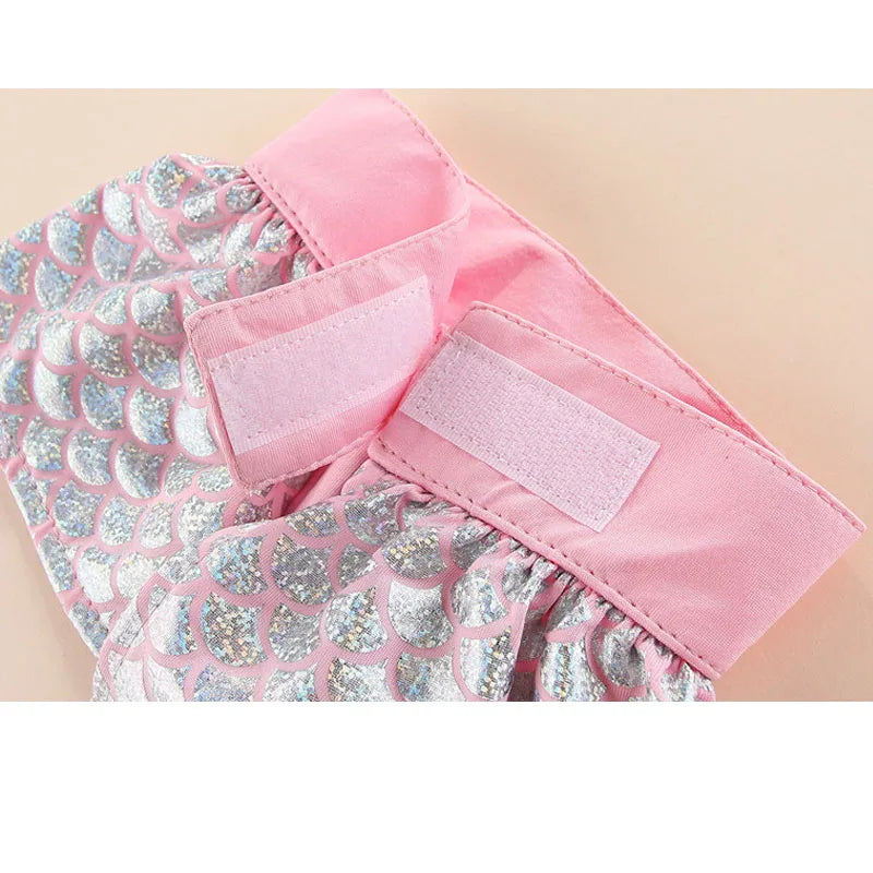 Mermaid Dog Dress Set Cute Bikini Swimsuit