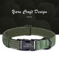 Custom Dog Collar Dog Durable Engraved Pet Name Buckle, Adjustable