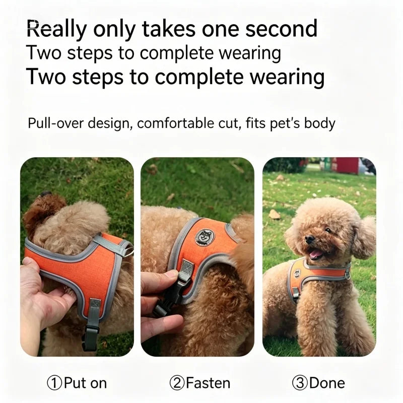 Dog Collars Pet Harness No Pull Adjustable