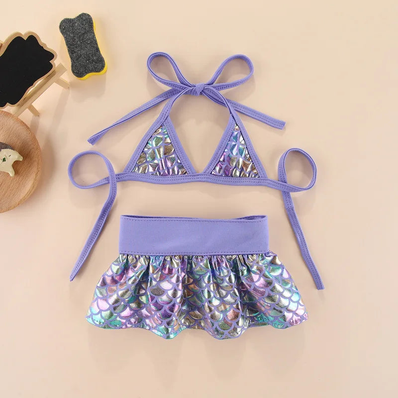 Mermaid Dog Dress Set Cute Bikini Swimsuit