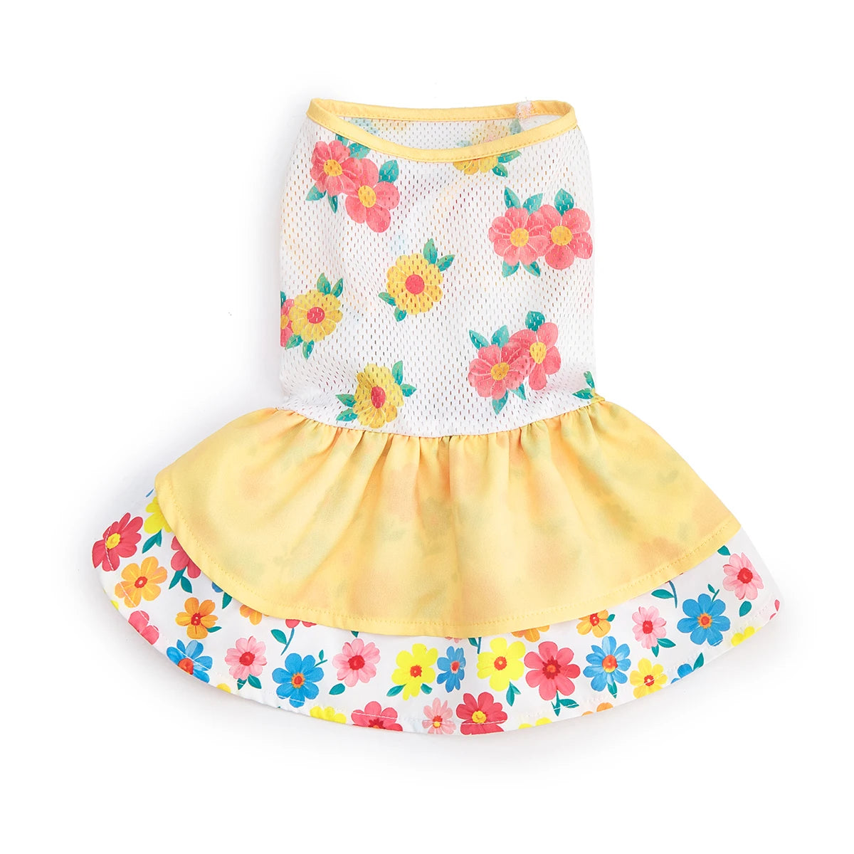 Pet Dog Dress, Double-Layer Breathable Dog Skirt Apparel Outfit