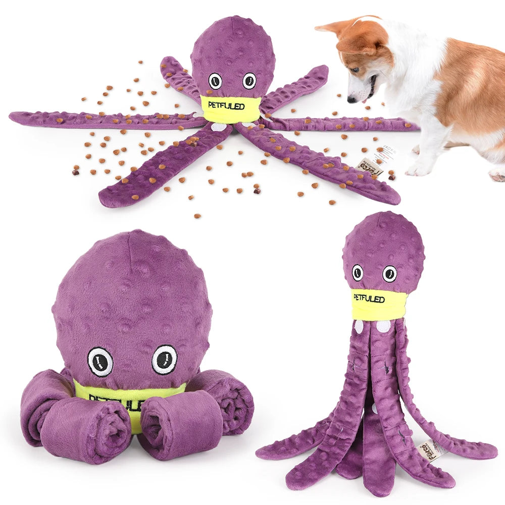 Octopus Dog Snuffle Interactive Toy
