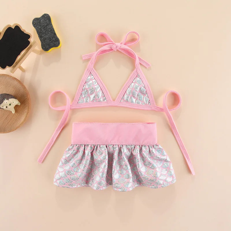 Mermaid Dog Dress Set Cute Bikini Swimsuit