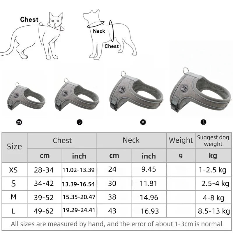 Dog Collars Pet Harness No Pull Adjustable