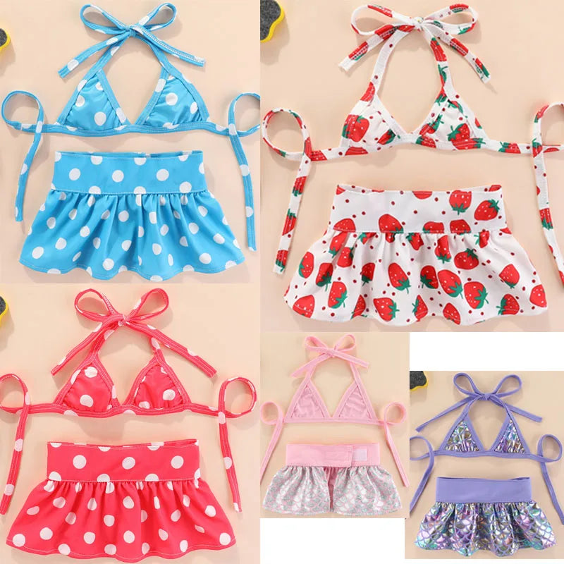 Mermaid Dog Dress Set Cute Bikini Swimsuit