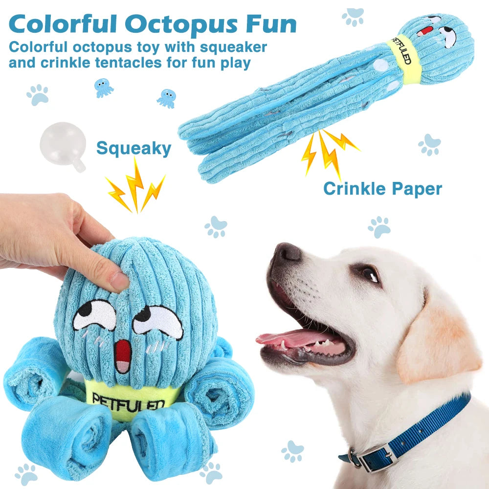 Octopus Dog Snuffle Interactive Toy